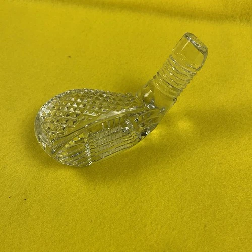 Vintage Waterford Crystal Golf Club Head Paperweight Hilfiger 1st Place Trophy