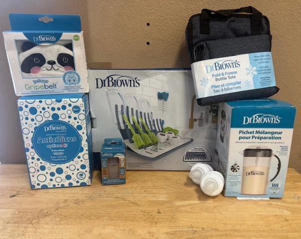 Dr Browns Baby Bottle Bundle Glass Bottles Cooler Rack Pitcher Set