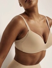 Reggiseno donna Knix Wing Contour senza ferretto in sabbia calda donna 0+ nuovo con etichette