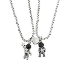  2 Pcs Collana Calamita Reciproca Con Ciondolo Magnetico Di Coppie