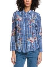 Johnny Was Alexa Silk Shirt Women's