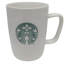 Starbucks White Ceramic Mug 10.8 oz Siren Log...