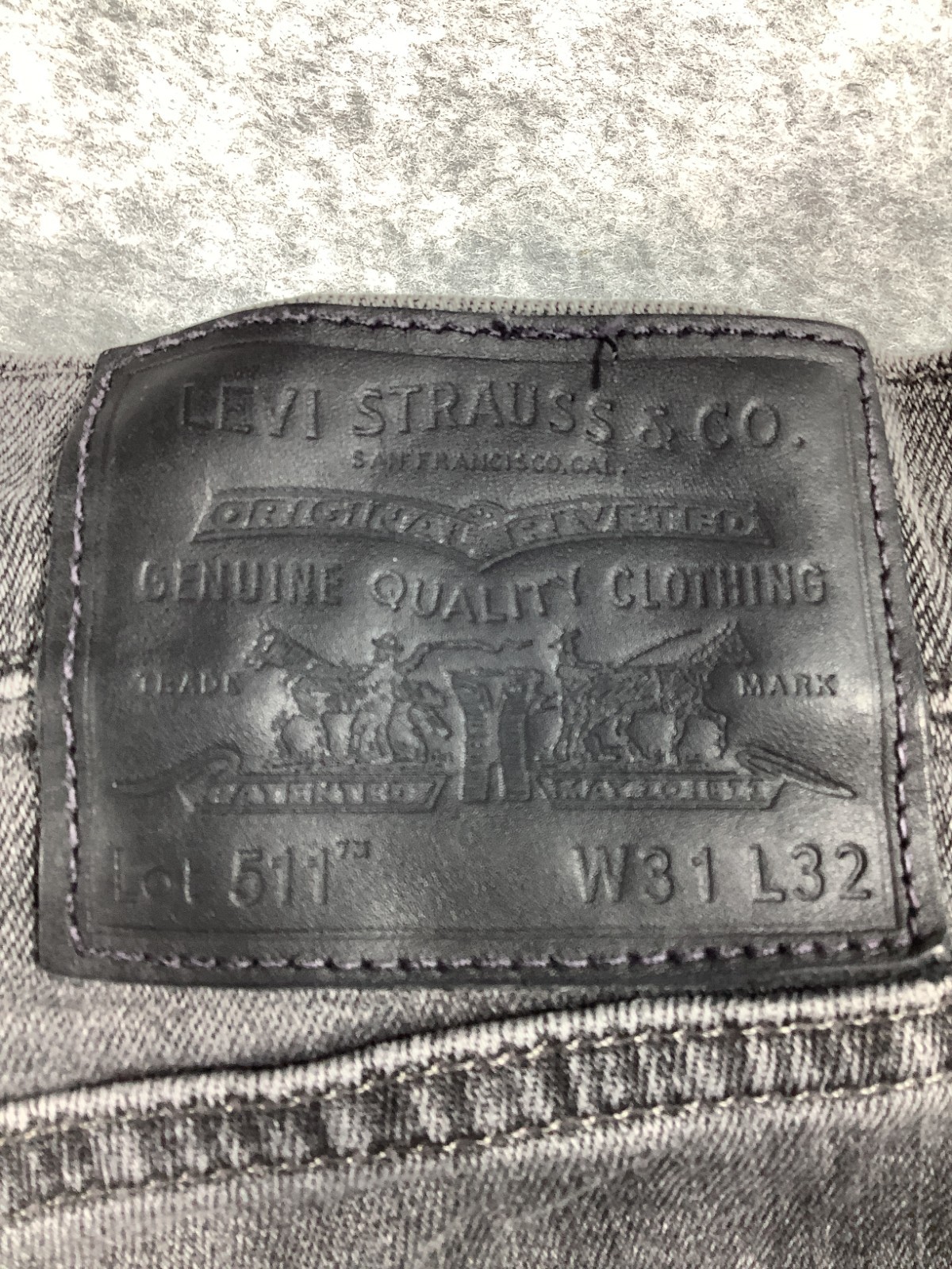 Levis 511 Big E W31 Cm L 32 Cm Black Stretch Slim Jeans Sku 266 image 4