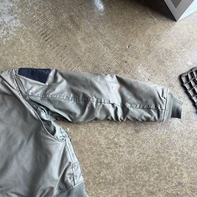 Vintage US Military CWU-45/P Nomex Scovill Zip Flight Jacket W
