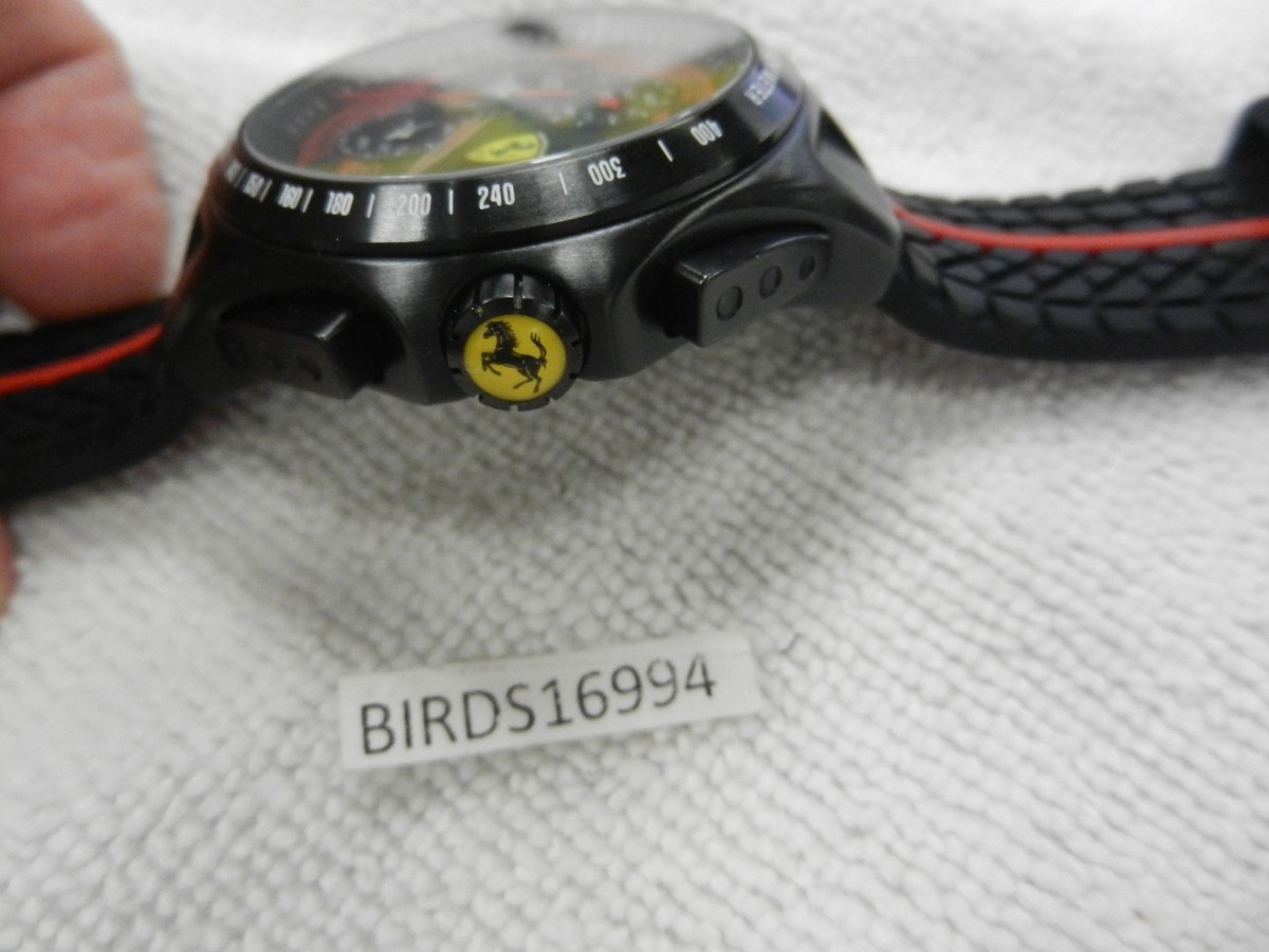 Scuderia Premium Model Ferrari Watch Race Day Analog Chronograph