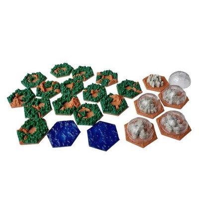 Terraforming Mars 3D Tiles Set by GHENOS GAMES - Amazonis Planitia
