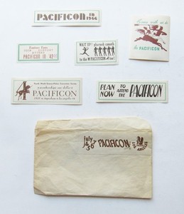 PACIFICON ORIGINAL STICKERS - COMICON - COSPLAY - 1946 - FORREST J ACKERMAN
