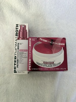 Peter Thomas Roth Even Smoother Glycolic Retinol Serum & Eye Patches Bundle NIB