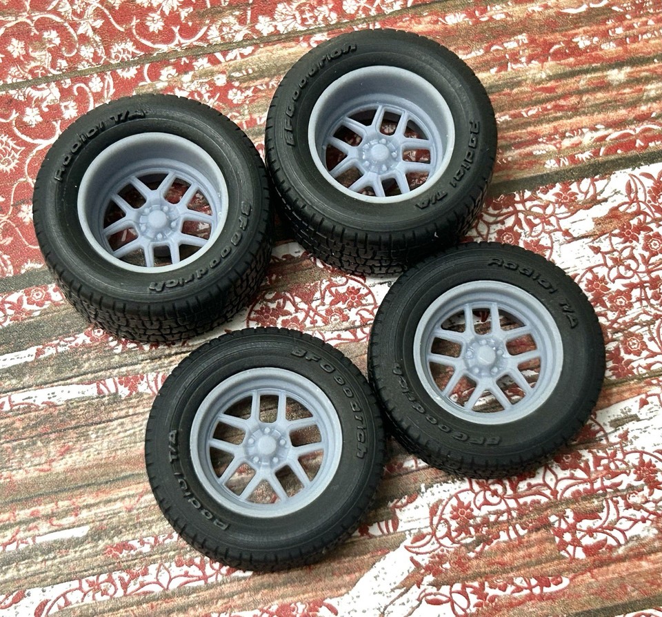 1/24 Scale: 15-inch “Ridler 610” Resin Wheels W/ Wide Rear Tires | eBay
