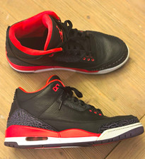 Jordan Air Jordan 3 Mid Top Leather Sneaker B...