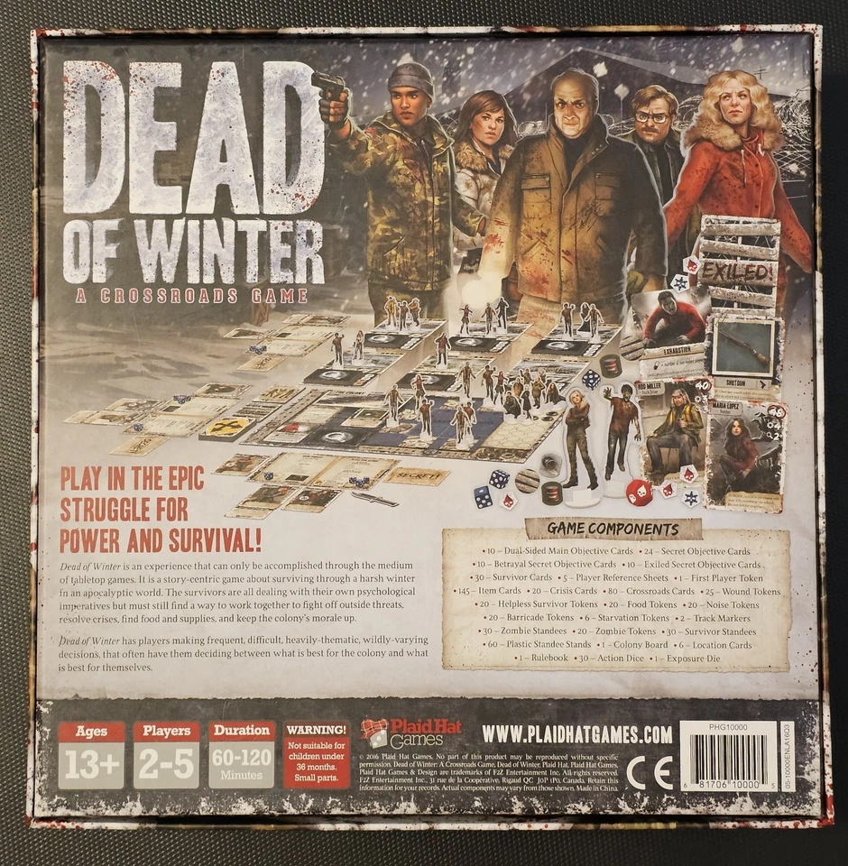 2016 Dead of Winter - A Crossroads Game By Plaid Hat Games | 100% Complete - Image 2 of 4