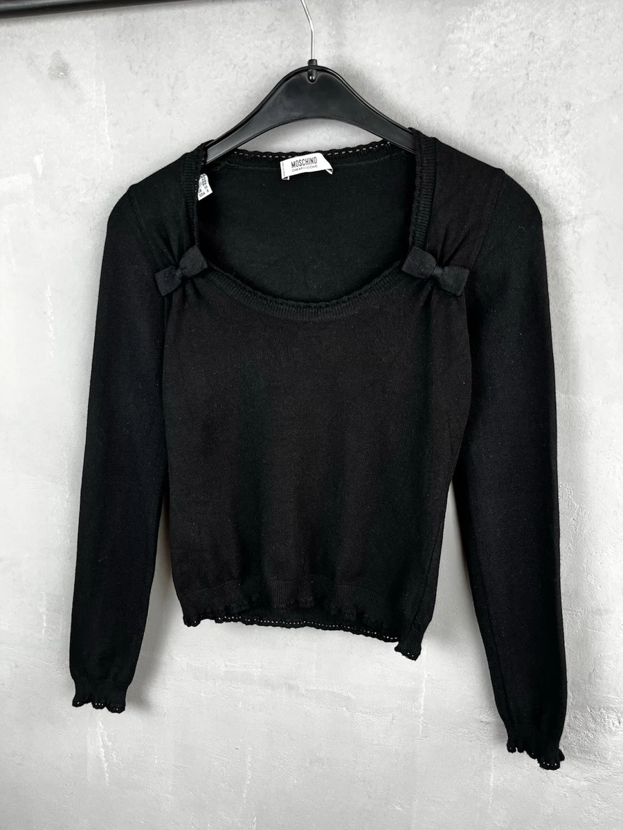 Moschino: Pull noir à image | SSENSE France