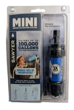 Sawyer MINI Water Filtration System Filters Up To 100,000 Gallons SP128 New