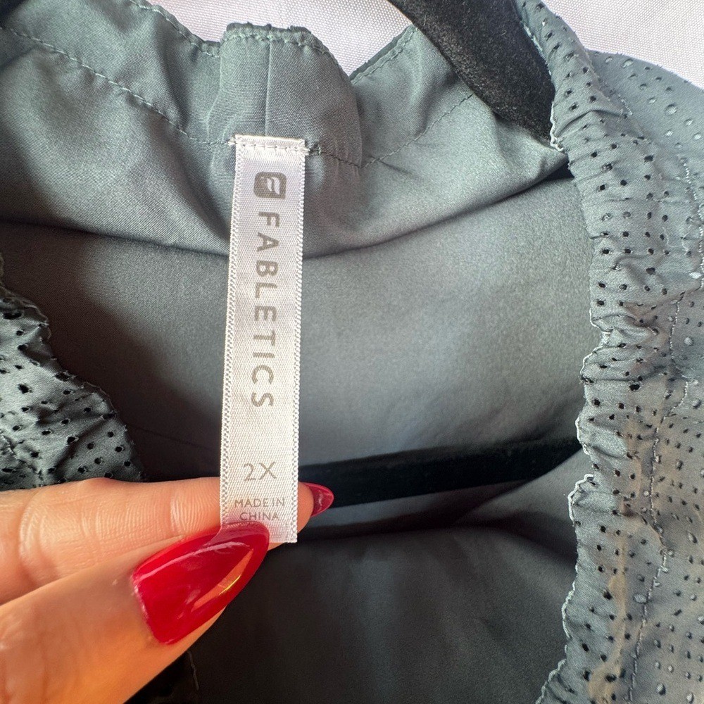 Fabletics Dark green Textured Jacket - image 5