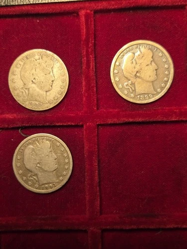 Barber Quarters $0.75 FV