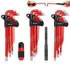30PC L-Hex Torx Key Set Ball End Allen Wrench Grip Handle Extension Bar S2 Steel