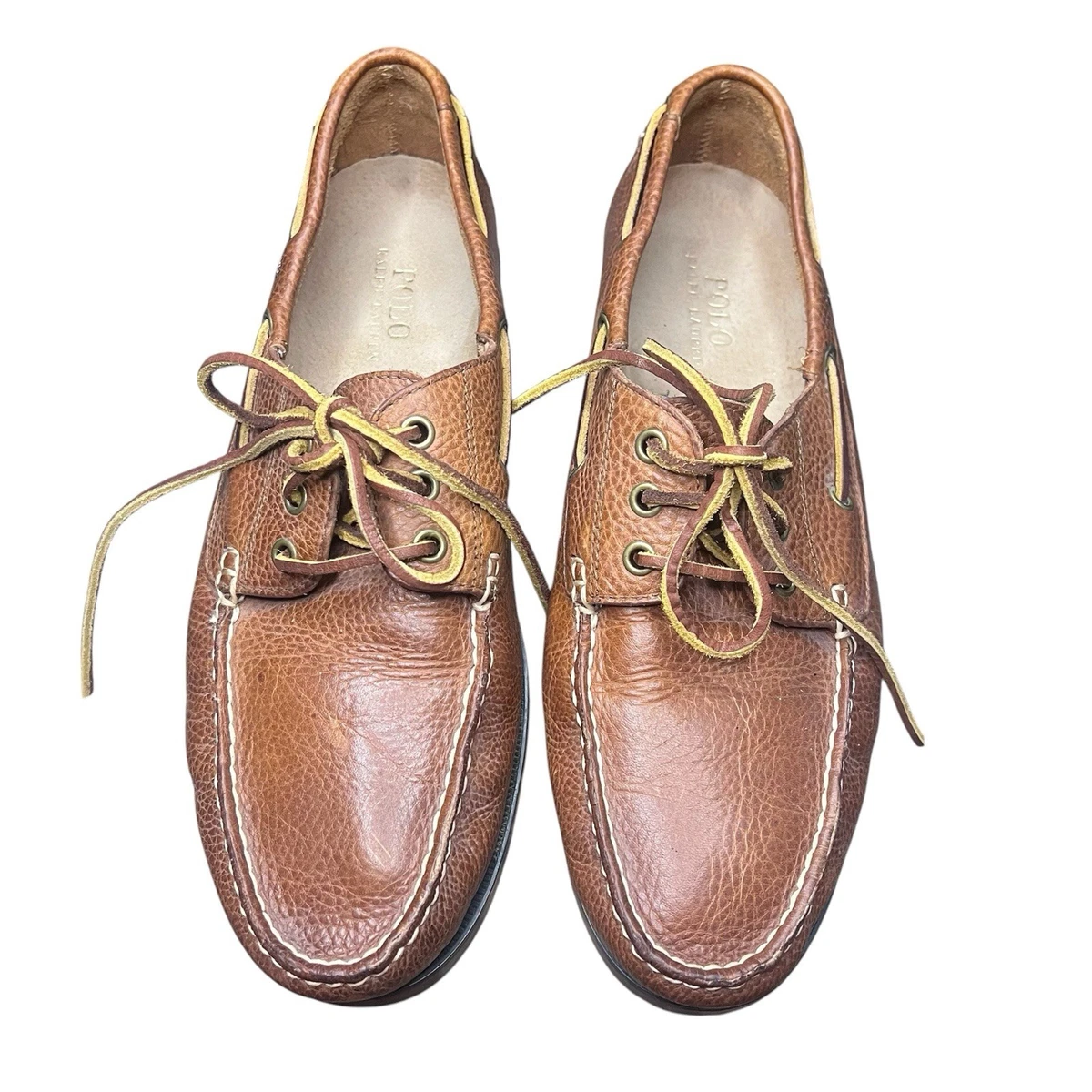 Ralph Lauren Boat Shoe Casual Shoes for Men with Upper Leather for