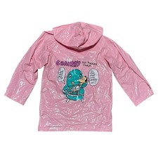 Vintage 80s Peewee Herman Chairry Talking Chair Kids Youth Raincoat L 14-16