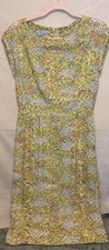 Sidney Kramer Originals Dress 1950S Multicolor Embroidered Lace Lined Fabulous M
