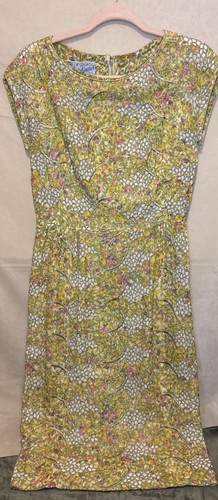 Sidney Kramer Originals Dress 1950S Multicolor Embroidered Lace Lined Fabulous M