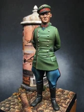 1/24 Scale 75mm WWI German Officer Resin Figure Historical Model with Base