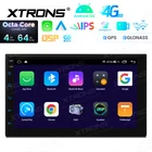 Double DIN 7" Android 14 8-Core 4+64GB IPS Car Stereo GPS Radio CarPlay WiFi SWC