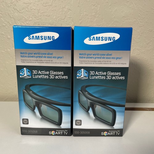 2 Pair Of NIB Samsung SSG3050GB Stereoscopic 3D Active Glasses