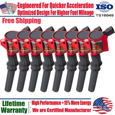 8 Ignition Coils Pack For Ford 1997-2003 4.6L 5.4L F-150 XL F-250 V8 DG508 FD503
