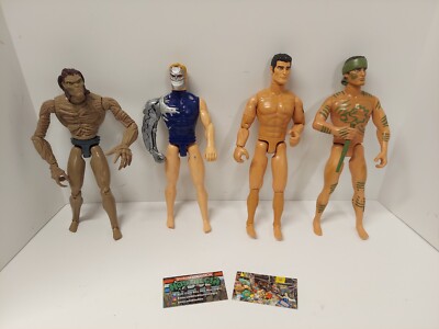 98 Max Steel, 98,99 G.I. Joe 12'' Figure Lot,Bio,Cyborg Good Limbs Shape