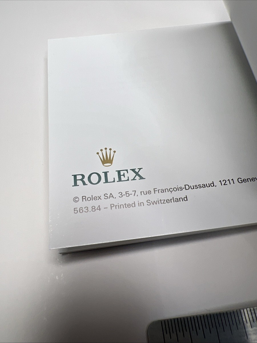 Rolex Green Warranty Card Holder Wallet 4119209.05 w/ Guarantee
