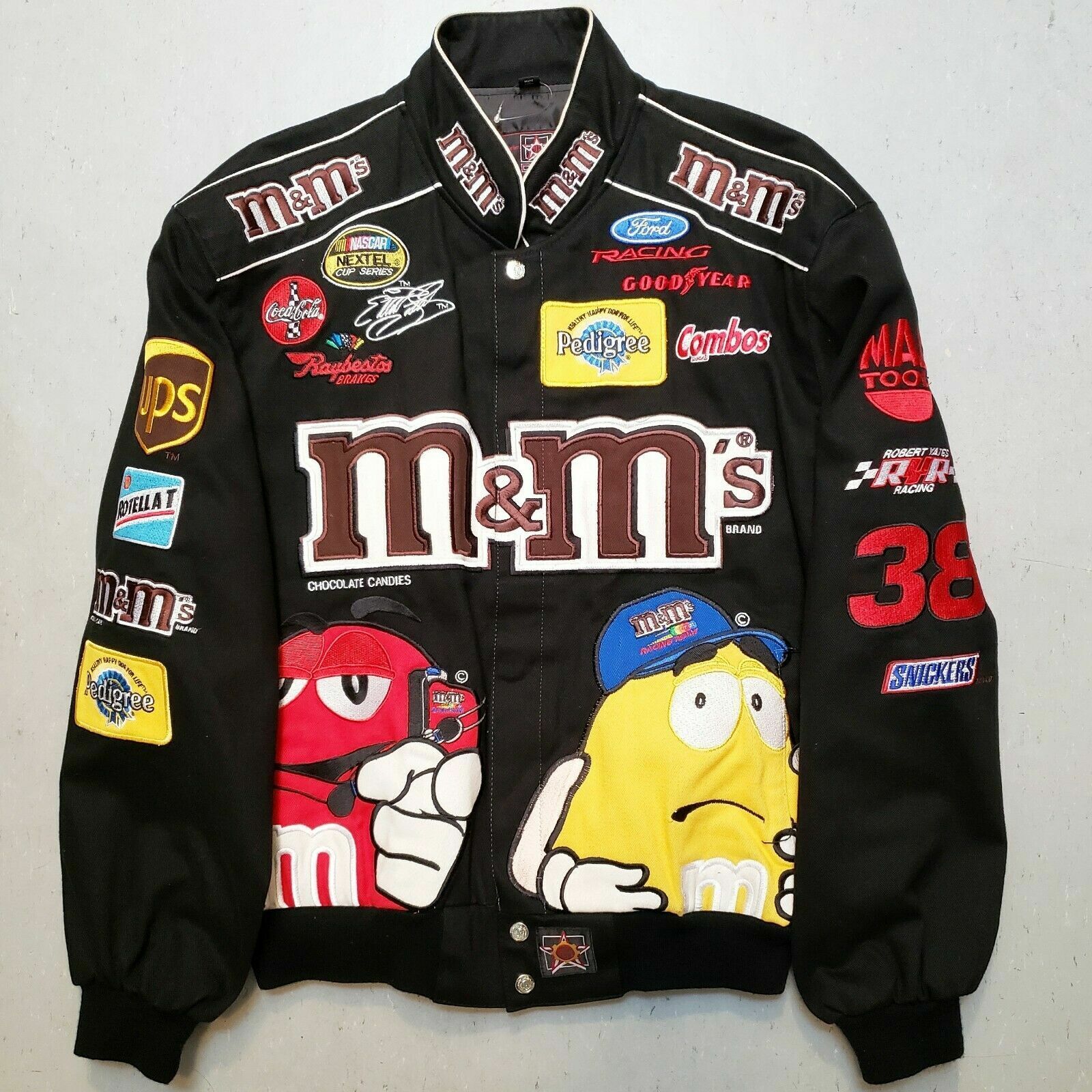 レーシングジャケット m&m jh designヴィンテージnascar-