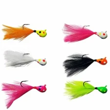 Kenders Tungsten WONDER FEATHER Panfish Crappie Jigs Premium Quality Ties