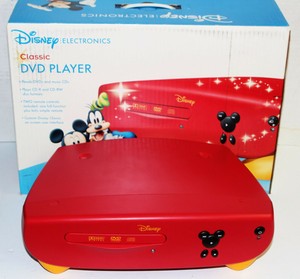 Disney Mickey Mouse Kids Classic 03 Red Dvd Player Dvd00 C W Box As Is Ebay