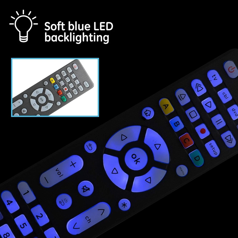 GE 4-Device Universal Remote Control in Graphite, Model 48848 (A327) - Image 2 of 4