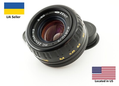 Vintage KMZ Lens MC Zenitar K-2 2/50 portrait Bokeh monster SLR