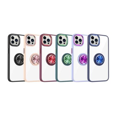 Schutz Handy Hülle für Apple iPhone 15 Pro Max Case Cover Ring Halter Bumper Neu