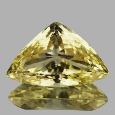 Yellow Kunzite 41.58 carat Trillion 30x19mm, VVS Clarity,Natural Loose Gemstone