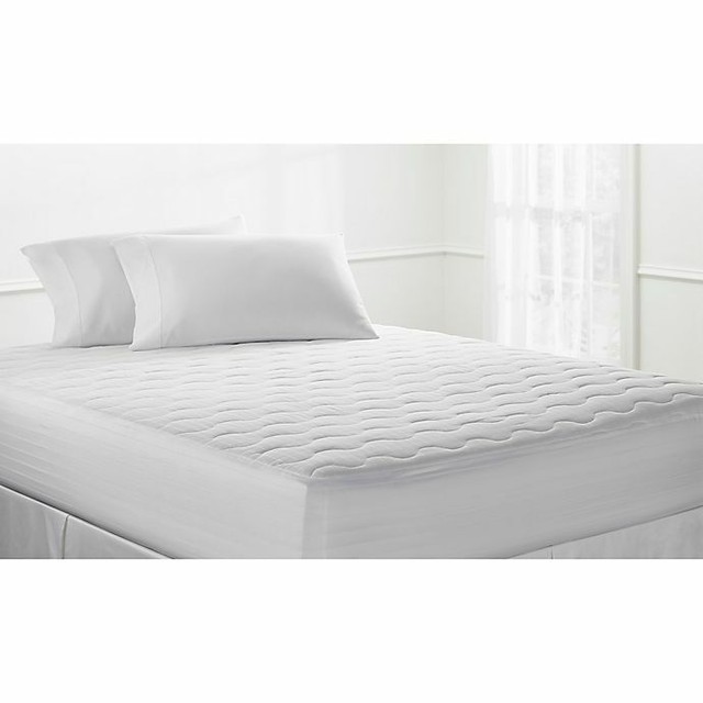 Therapedic 300 Thread Count Cotton Mattress Pad Queen 60" W X 80" L for