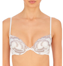 Natori 34D Natorious Demi Contour Underwire Bra NWOT 712308 Soft White Combo
