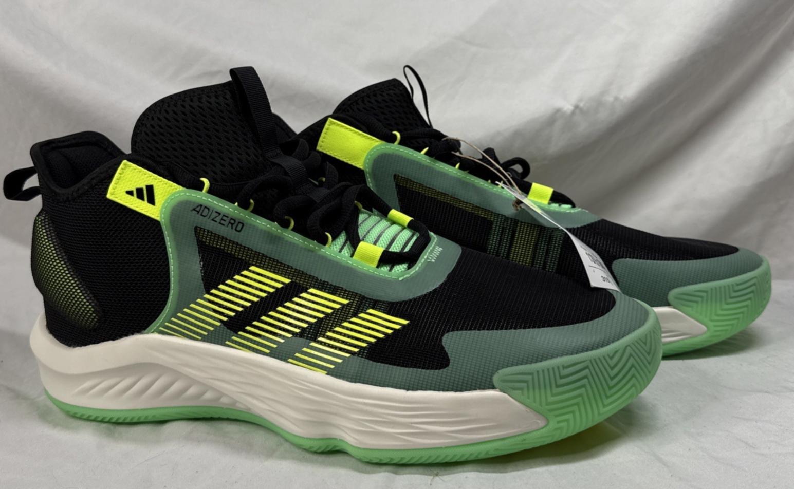 SAOLA Adidas Adizero Select Sneakers Donna 14.5 Uomo 13.5 Nero Giallo Solare Grn NUOVE