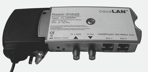 coaxLAN CL1000NT (kaskadierbar) Einspeiseweiche bis zu 63 HomePlug AV Modems - 第 4/4 張圖片
