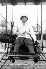drt-4 Helene Dutrieu, Farman Biplane, The Lady Aviator. Photo