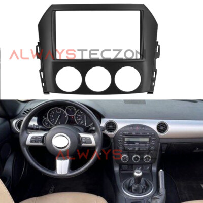 Car Stereo Radio Fascia Dash Frame Trim 2DIN For Mazda MX-5 Miata 2005-2015