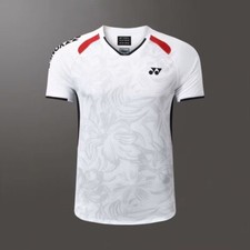 2024 New yy Men's Badminton T-Shirt Tennis clothes Polyester Sport Run Tops