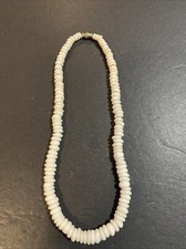 Vintage Graduated Puka Shell Necklace Hawaiian Surfer Choker