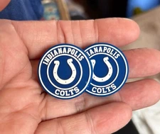 2 Piece INDIANAPOLIS Football Team Focal Beads DIY Jewelry Pens+ NEW Sports Bead