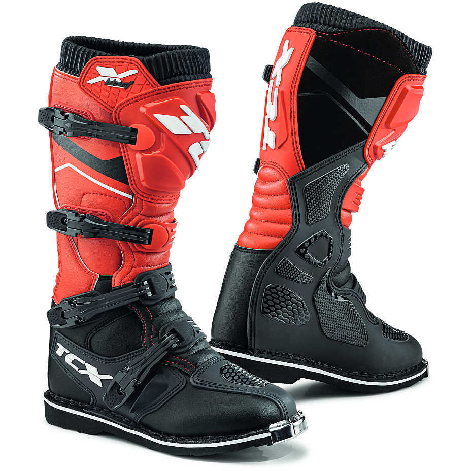 STIVALI BOOTS MOTO MX CROSS ENDURO TCX X-BLAST WHITE BIANCO NERO