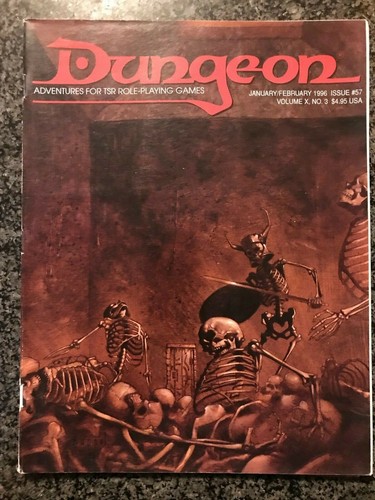 ✰SHIPS FREE/US✰ AD&D/D&D ✰ DUNGEON Magazine # 57 ✰ MYSTARA/Desert-Efreet - Picture 1 of 5
