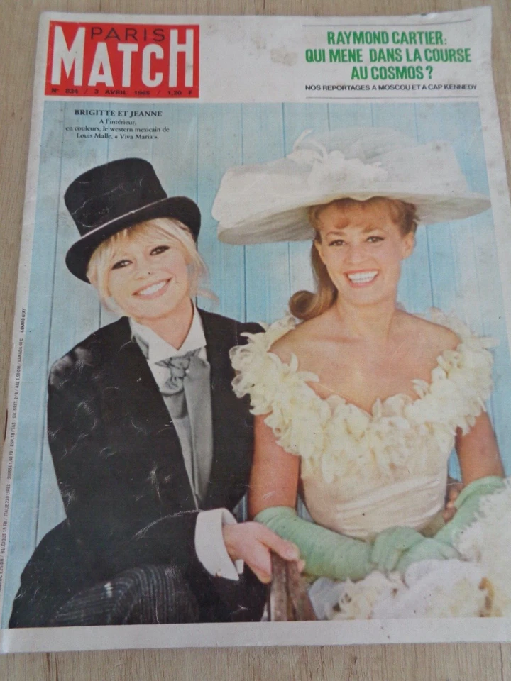 PARIS MATCH BRIGITTE BARDOT - N 834 - 3 AVRIL 1965 - Photo 1/1