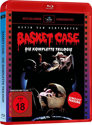 BASKET CASE uncut Teil 1 2 3 TRILOGIE Der unheimliche Zwilling DIE BRUT Blu-Ray